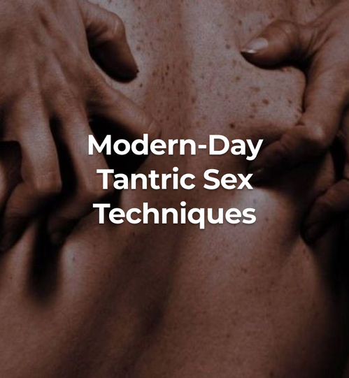 A person gripping another’s skin seductively
