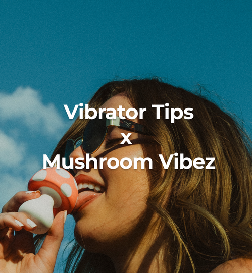 A girl licking the new WOO Mushroom Vibez vibrator