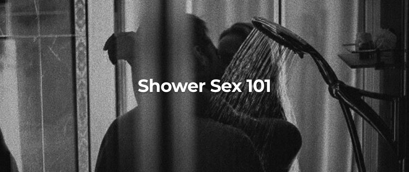 Two people having shower sex