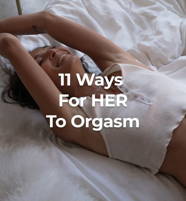 A woman laying on the bed.