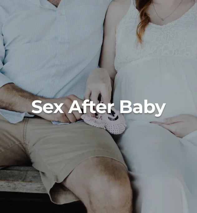 Pregnant woman and her partner sitting together.