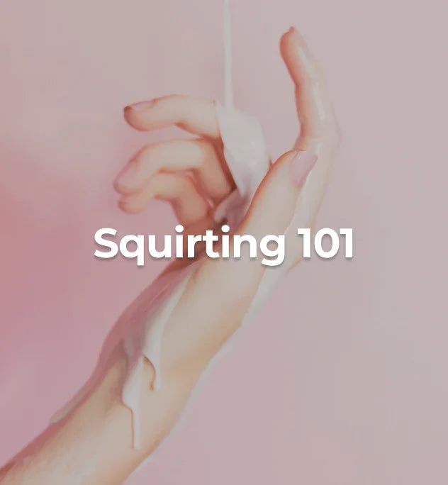 Hand covered in white lubricant.