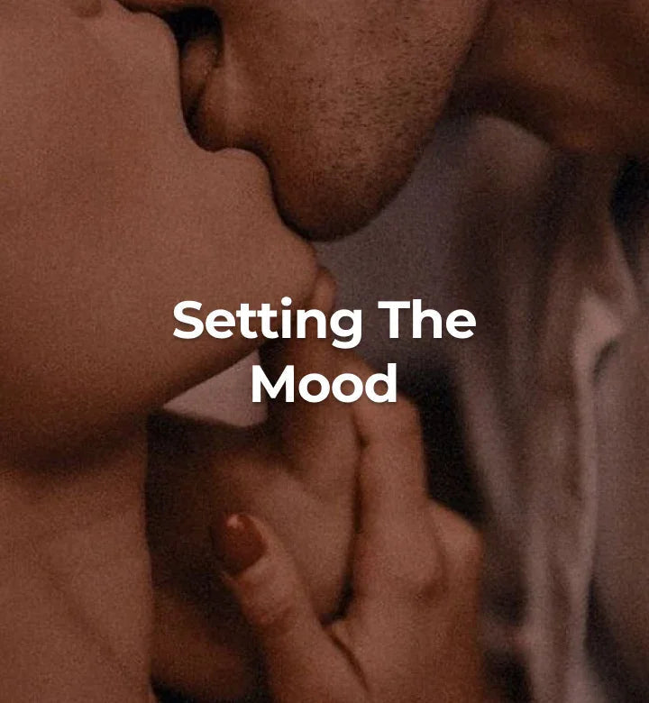 Two people kissing
