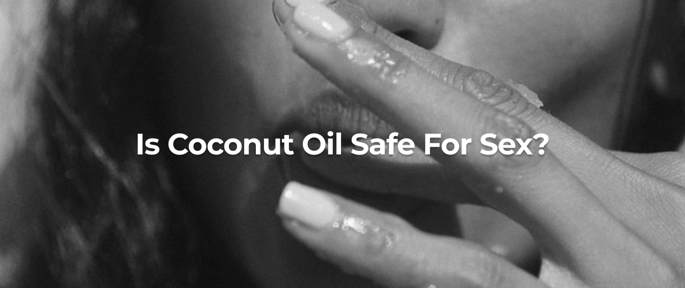 Licking coconut oil off her fingers