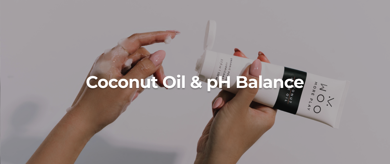 Person using WOO’s coconut oil lube